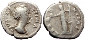 Diva Faustina I (Died 140/1) AR Denarius (Silver, 3.29g, 19mm) Rome.