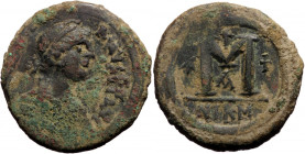 Justinian I (527-565), AE follis (Bronze, 32,0 mm, 18,49 g), Nicomedia.
