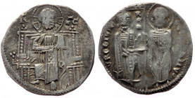 Serbia, Stefan Uroš II Milutin (King, 1282-1321) AR dinar (Silver, 20mm, 2.00g). Imitating a Venice grosso.