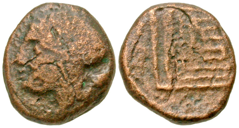 "Crete, Knossos. Circa 300-270 B.C. AE 13 (13.3 mm, 2.41 g, 1 h). Laureate head ...