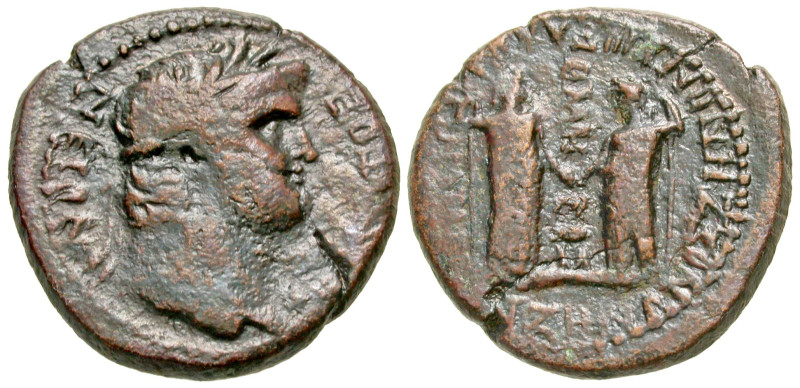 "Phrygia, Laodicea ad Lycum. Nero. A.D. 54-68. AE 25 (25 mm, 9.71 g, 1 h). Allia...