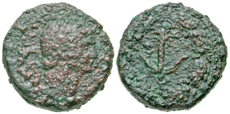 "Judaea, Roman Administration. Caesarea Maritima. Claudius. A.D. 41-54. AE 22 (2...