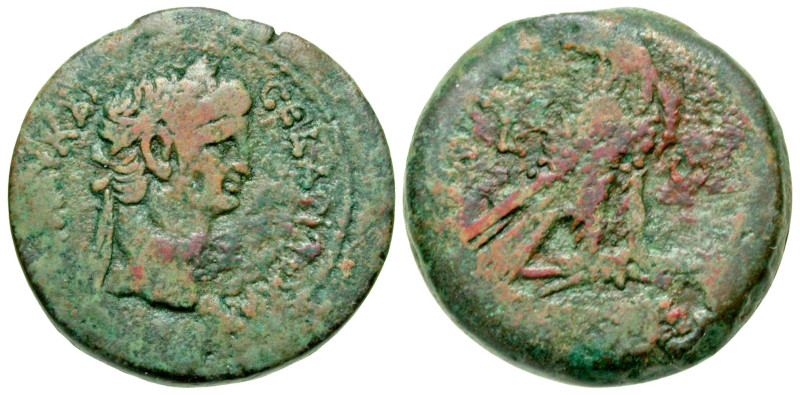 "Egypt, Alexandria. Claudius. A.D. 41-54. AE obol (25.1 mm, 11.52 g, 12 h). Date...