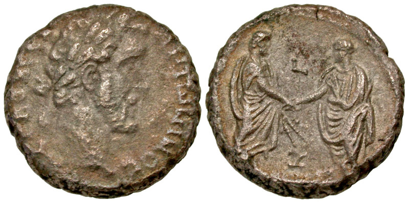 "Egypt, Alexandria. Antoninus Pius. A.D. 138-161. Billon tetradrachm (22.2 mm, 1...