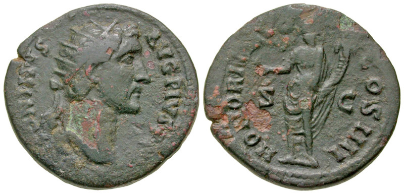 "Antoninus Pius. A.D. 138-161. AE dupondius (26.4 mm, 11.14 g, 6 h). Rome mint, ...