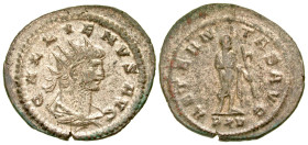 "Gallienus. A.D. 253-268. BI silvered antoninianus (23.4 mm, 3.50 g, 12 h). Antioch mint, struck A.D. 267. GALLIENVS AVG, radiate, draped and cuirasse...