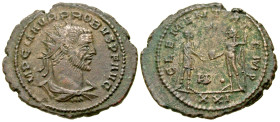 "Probus. A.D. 276-282. AE antoninianus (23.5 mm, 4.09 g, 12 h). Antioch mint, struck A.D. 276. IMP C M AVR PROBVS AVG, radiate, draped, and cuirassed ...