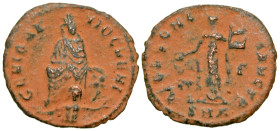 "Anonymous Pagan Issues. Ca. A.D. 305-313. BI quarter-follis (16.3 mm, 1.01 g, 12 h). Antioch mint, struck A.D. 311/12. GENIO ANTIOCHENI, Tyche of Ant...