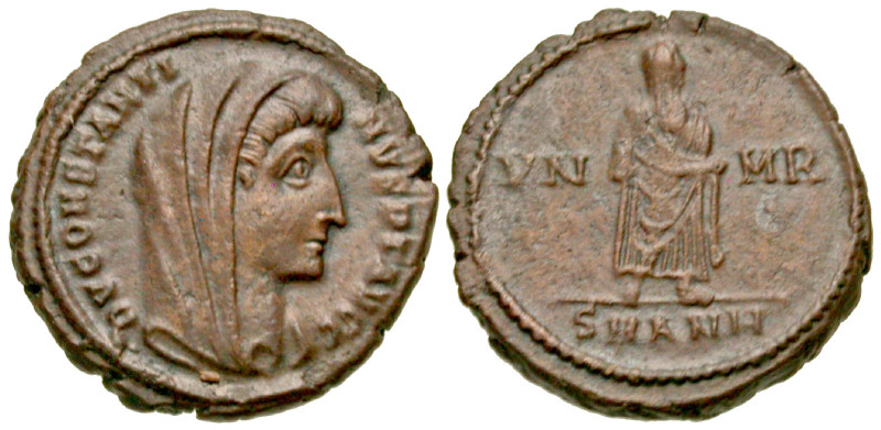 "Divus Constantine I. Died A.D. 337. AE 3/4 (15 mm, 1.90 g, 6 h). Antioch mint, ...
