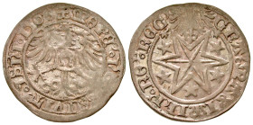 "German States, Isny. AR batzen (27.5 mm, 3.29 g). 1507. Eagle / Six pointed star. EF/EF+, small weak area. Rare this nice. 

Granted minting rights...