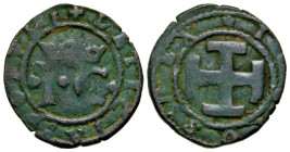 "Italy, Naples. Joanna, Regent for Charles V. 1516-1519. BI grano (20.4 mm, 2.26 g, 6 h). + LETICIA : POIVKL(??), · I · C · initials separated by larg...
