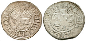 "German States, Pfalz-Neuburg. Otto Heinrich and Philip. 1504-1544. AR batzen (26.6 mm, 3.81 g, 9 h). 1518. Schul 2757. VF. "