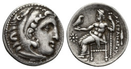 Kings of Macedon. Kolophon. Philip III Arrhidaeus 323-317 BC. Struck under Menander or Kleitos, in the name and types of Alexander III, circa 323-319 ...