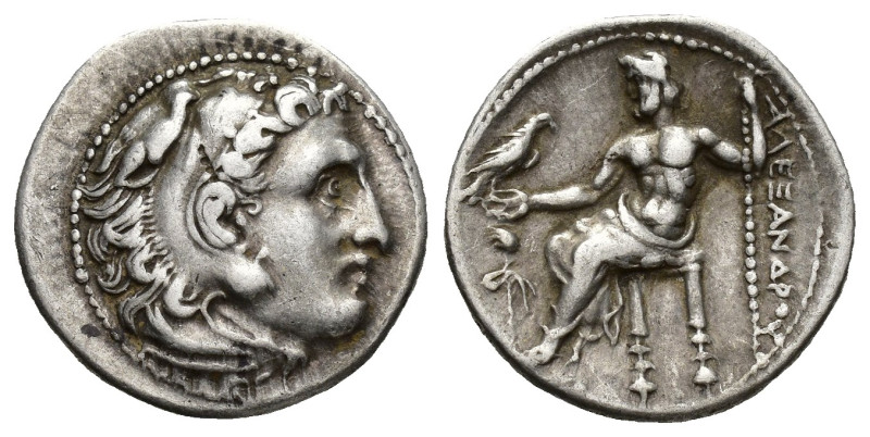 Kingdom of Macedon, AR Drachm. (17mm, 4.3 g) in the name and types of Alexander ...