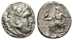 KINGS OF MACEDON. Alexander III 'the Great' (336-323 BC). Drachm. (17mm, 4.4 g) Magnesia. Obv: Head of Herakles right, wearing lion skin. Rev: AΛΕΞΑΝΔ...