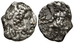 Kings of Macedon. Alexander III 'the Great' (336-323 BC). AR Tetradrachm (26mm, 13.7 g), Obv. Head of young Herakles right, wearing lion’s skin. Rev. ...