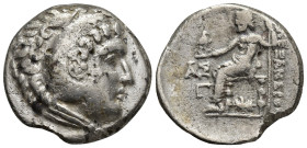 PAMPHYLIA, Aspendos. Circa 212/11-184/3 BC. AR Tetradrachm (28mm, 13.6 g). In the name and types of Alexander III of Macedon. Dated CY 3 (circa 210/9 ...