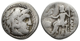 KINGS OF MACEDON. Alexander III 'the Great', 336-323 BC. AR Drachm (16mm, 4 g) struck under Antigonos I Monophthalmos, Magnesia ad Maeandrum, 320-301....