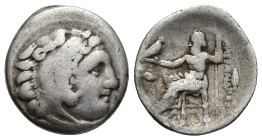 KINGS OF MACEDON. Alexander III 'the Great' (336-323 BC). Drachm. (17mm, 4.2 g) Kolophon. Obv: Head of Herakles right, wearing lion skin. Rev: AΛEΞANΔ...