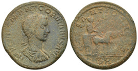 PISIDIA, Antioch. Gordian III. 238-244 AD. Æ (34mm, 26.6 g). Laureate, draped and cuirassed bust right, seen from behind / CAES ANTIOCH C-OL, SR in ex...