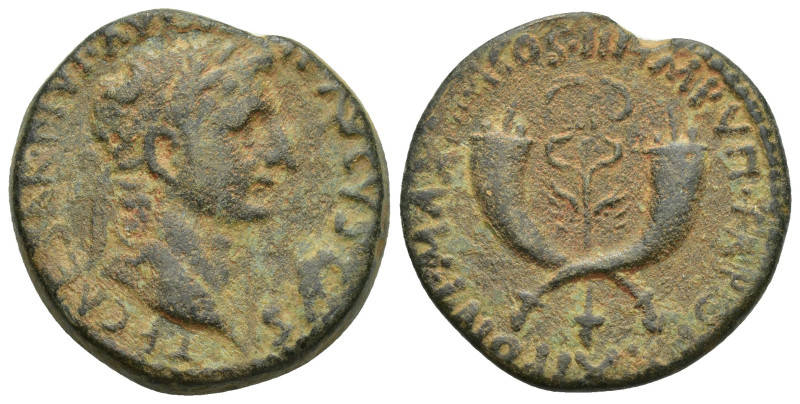 Tiberius. AD 14-37. Æ Dupondius (27mm, 14.8 g). Commagene mint. Struck AD 19-20....