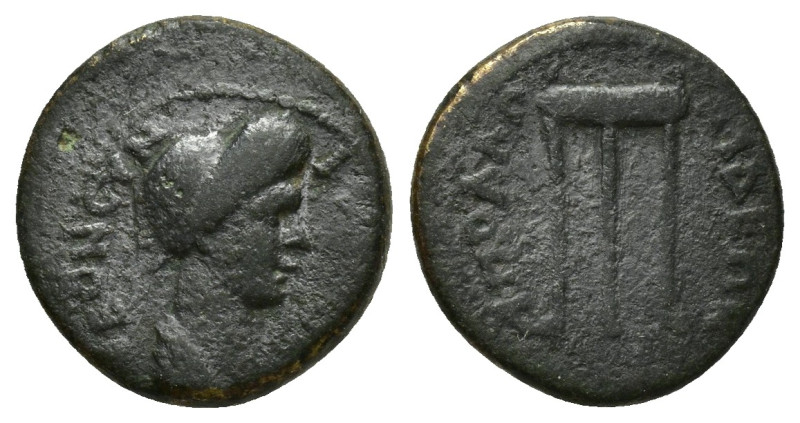 LYDIA. Apollonis. Pseudo-autonomous. Possibly time of Titus to Domitian (79-96)....