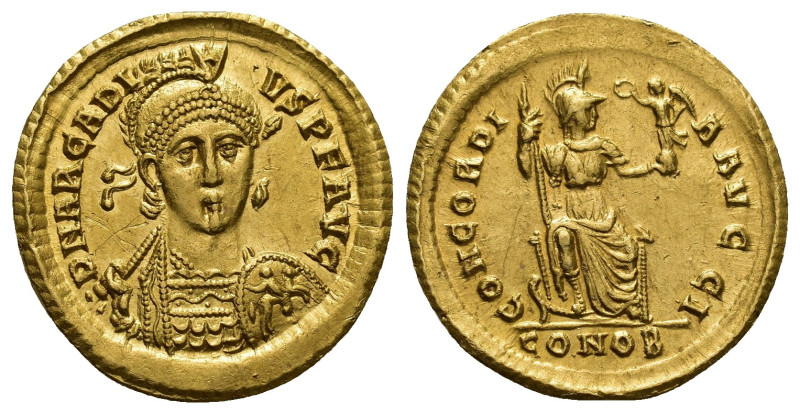 Arcadius, 383-408. Solidus (Gold, 20mm, 4.4 g), Constantinople, 397-402. D N ARC...