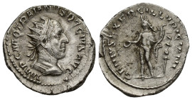Trajan Decius; 249-251 AD, Rome, Antoninianus, (21mm, 4.7 g). Obv: IMP.C.M.Q.TRAIANVS DECIVS AVG Radiate, cuirassed bust r. Rx: GENIVS EXERC - ILLVRIC...