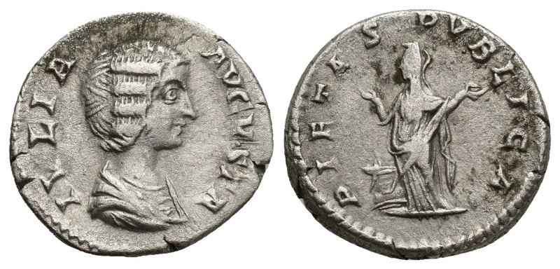Julia Domna, Augusta, 193-217. Denarius (Silver, 16mm, 3.5 g), Laodicea ad Mare,...