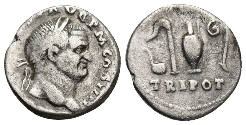 Vespasian, (A.D. 69-79), silver denarius, Rome mint, issued A.D.72-3, (16mm, 3.2...