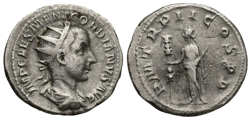 Gordian III. A.D. 238-244. AR antoninianus (20mm, 5.8 g). Rome mint, struck A.D....