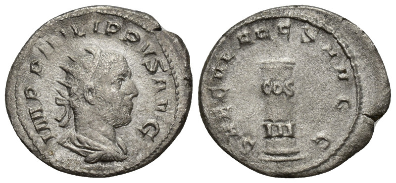 Philip I, 244-249. Antoninian. Rome, circa AD 248. AR (23mm, 3,3 g). IMP PHILIPP...