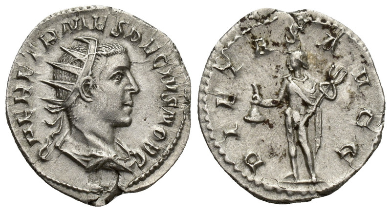 HERENNIUS ETRUSCUS, son of Trajan Decius, (A.D. 251), silver antoninianii, issue...