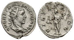 HERENNIUS ETRUSCUS, son of Trajan Decius, (A.D. 251), silver antoninianii, issued 250-251 A.D., Rome Mint, (21mm, 3 g), obv. radiate bust draped to ri...