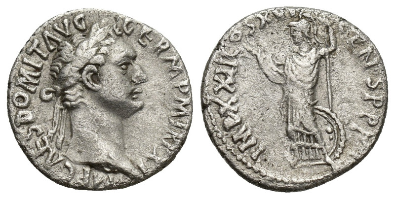 Domitian, 81-96. Denarius (Silver, 17mm, 3 g), Rome, 95-96. IMP CAES DOMIT AVG G...