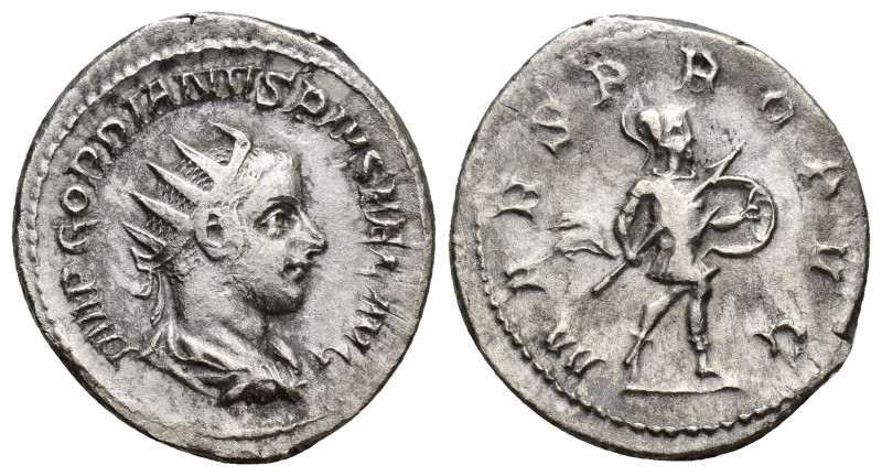 Gordian III AR Antoninianus. (23mm, 4.3 g) Rome, AD 243-244. IMP GORDIANVS PIVS ...