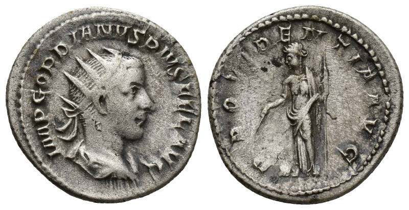 Gordian III AR Antoninianus. (21mm, 4.6 g) Antioch, AD 238-239. IMP GORDIANVS PI...