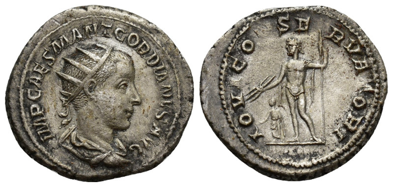 Gordian III AR Antoninianus. (21mm, 5.1 g) Rome, AD 238-239. IMP CAES M ANT GORD...