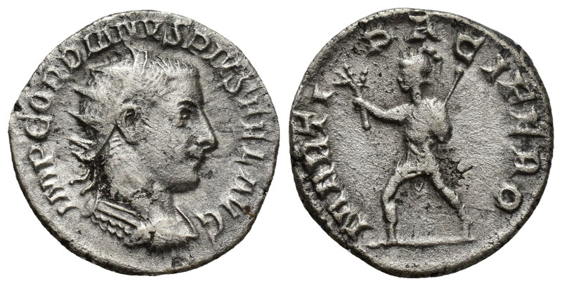 Gordian III, 238 - 244 AD Silver Antoninianus, Antioch Mint, (20mm, 3.8 g) Obver...