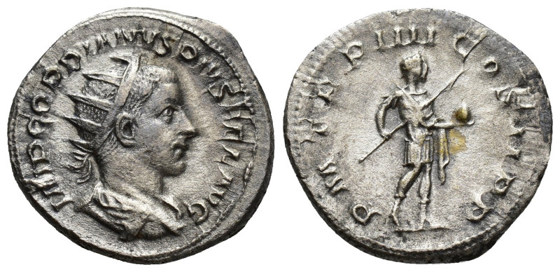Gordian III AR Antoninianus. (22mm, 3.9 g) Rome, AD 241-243. IMP GORDIANVS PIVS ...