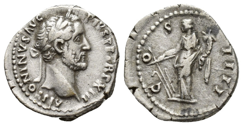 Antoninus Pius AR Denarius. (18mm, 3.4 g) Rome, AD 148-149. ANTONINVS AVG PIVS P...
