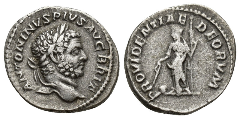 Caracalla AR Denarius. (17.9mm, 3.3 g) Rome, AD 210-213. ANTONINVS PIVS AVG BRIT...