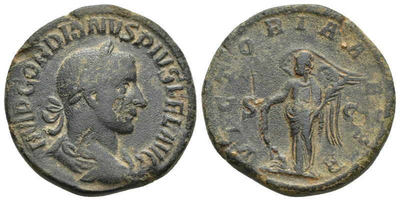 Gordianus III Pius AE Sestertius, Victory reverse Gordian III Pius (238-244 AD)....