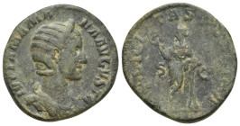 Julia Mamaea. Æ Sestertius (28mm, 18.4 g), Augusta, AD 222-235. Rome, under Severus Alexander, AD 228. IVLIA MAMA-EA AVGVSTA, diademed and draped bust...