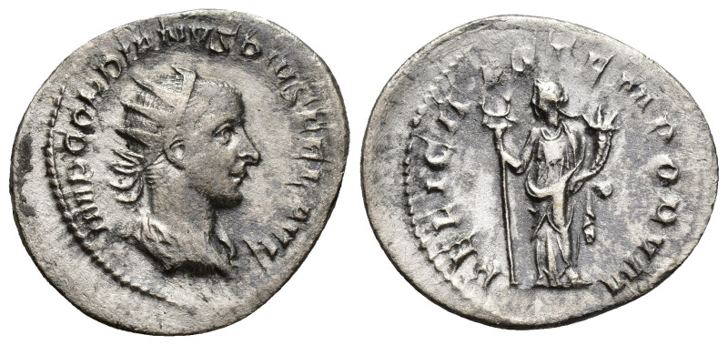 Gordian III, 238 - 244 AD Silver Antoninianus, Rome Mint, (24mm, 3.5 g) Obverse:...