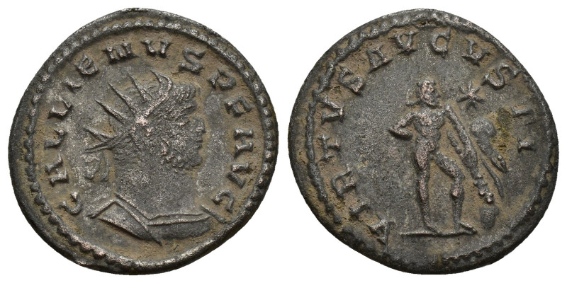Gallienus Silvered Æ Antoninianus.(21mm, 3.5 g) Antioch, AD 263-264. GALLIENVS A...