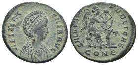 Aelia Flaccilla. Æ (21mm, 5 g), Augusta, AD 379-386/8. Constantinople, ca. AD 378-383. AEL FLACCILLA AVG, diademed and draped bust of Aelia Flaccilla ...