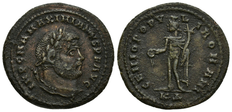 Maximianus Herculius AD 286-305. Cyzicus Follis Æ (28mm, 11.8 g). IMP C MA MAXIM...