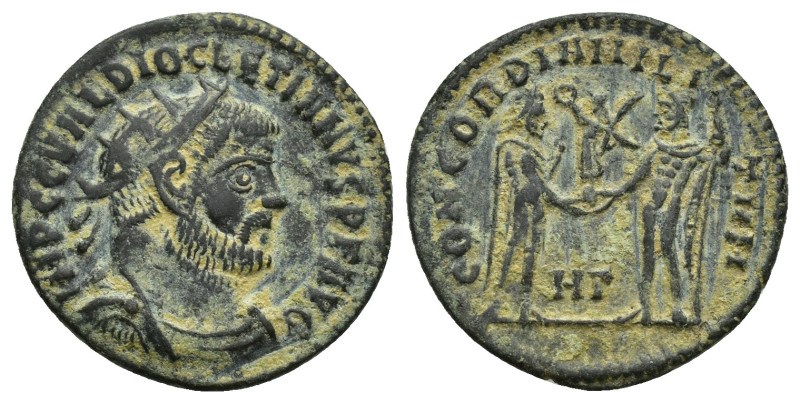 DIOCLETIAN (284-305). Radiatus. Heraclea. (20mm, 2.8 g) Obv: IMP C C VAL DIOCLET...