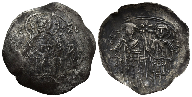 The Empire of Nicaea Aspron Trachy (28mm, 2.9 g), Magnesia, year , 1254/5. Chris...